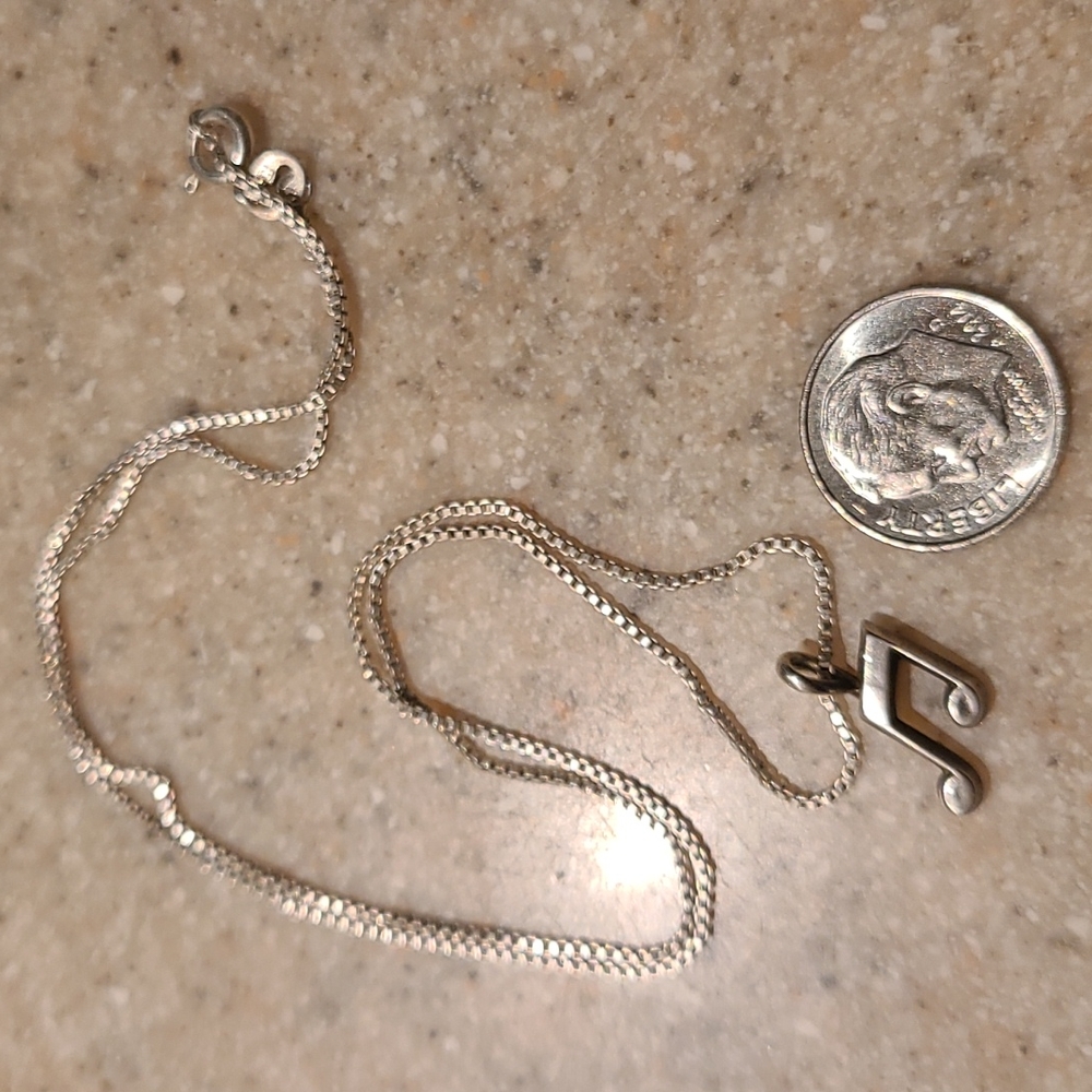 Music note necklace